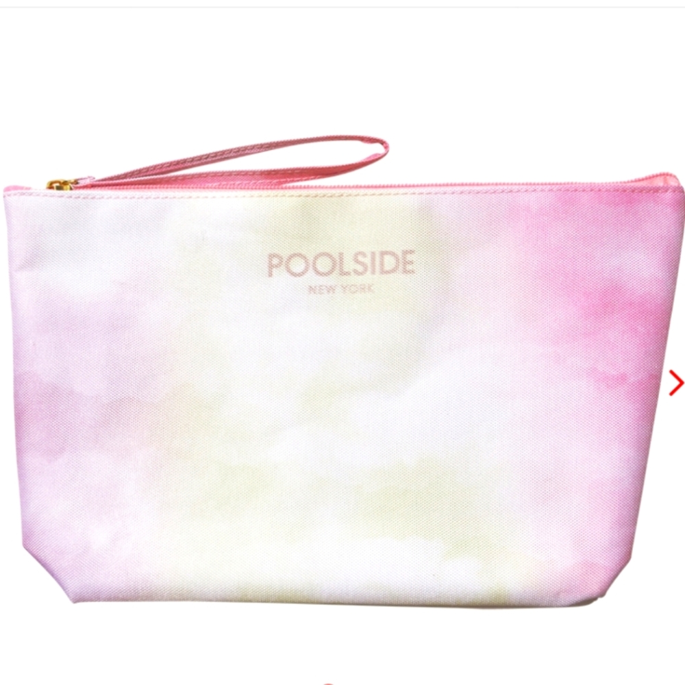 Poolside Water Resistant Pouch  Wristlet  Tie-dyed  Pastels  NEW